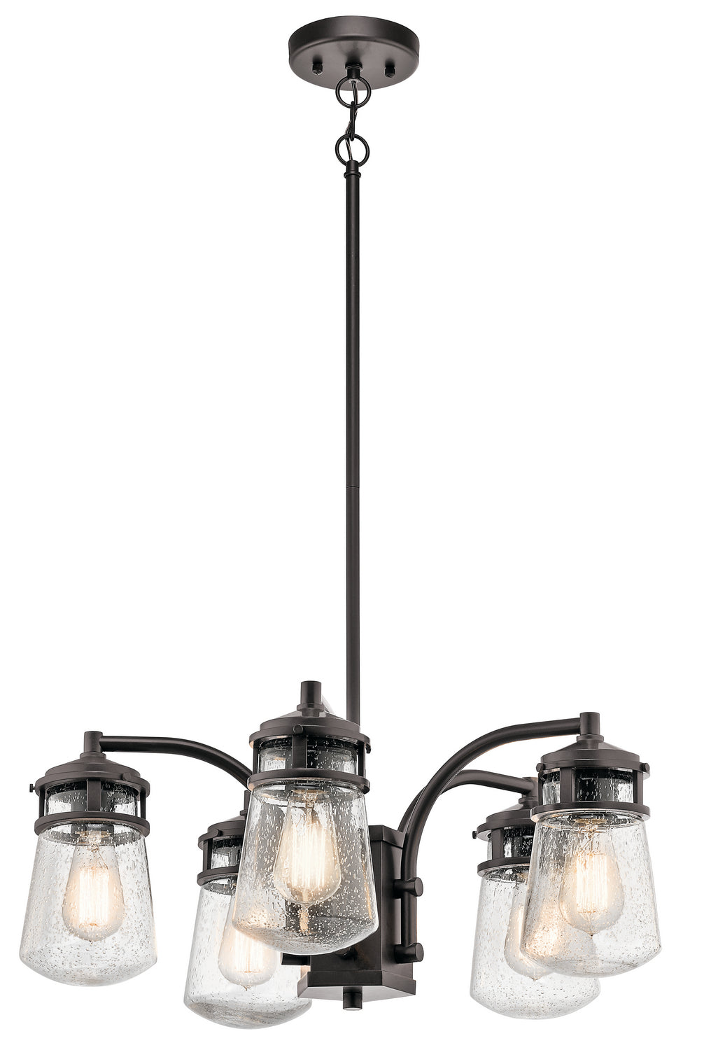 KICHLER 49498AZ Lyndon 5 Light Chandelier Architectural Bronze