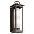 KICHLER 49499RZ South Hope 28" 2 Light Outdoor Wall Light With Satin Etched Cased Opal Glass In Rubbed Bronze