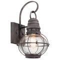 KICHLER 49628WZC Bridge Point 16" 1 Light Wall Light Weathered Zinc