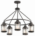 KICHLER 49667WZC Ashland Bay 5 Light Chandelier Weathered Zinc