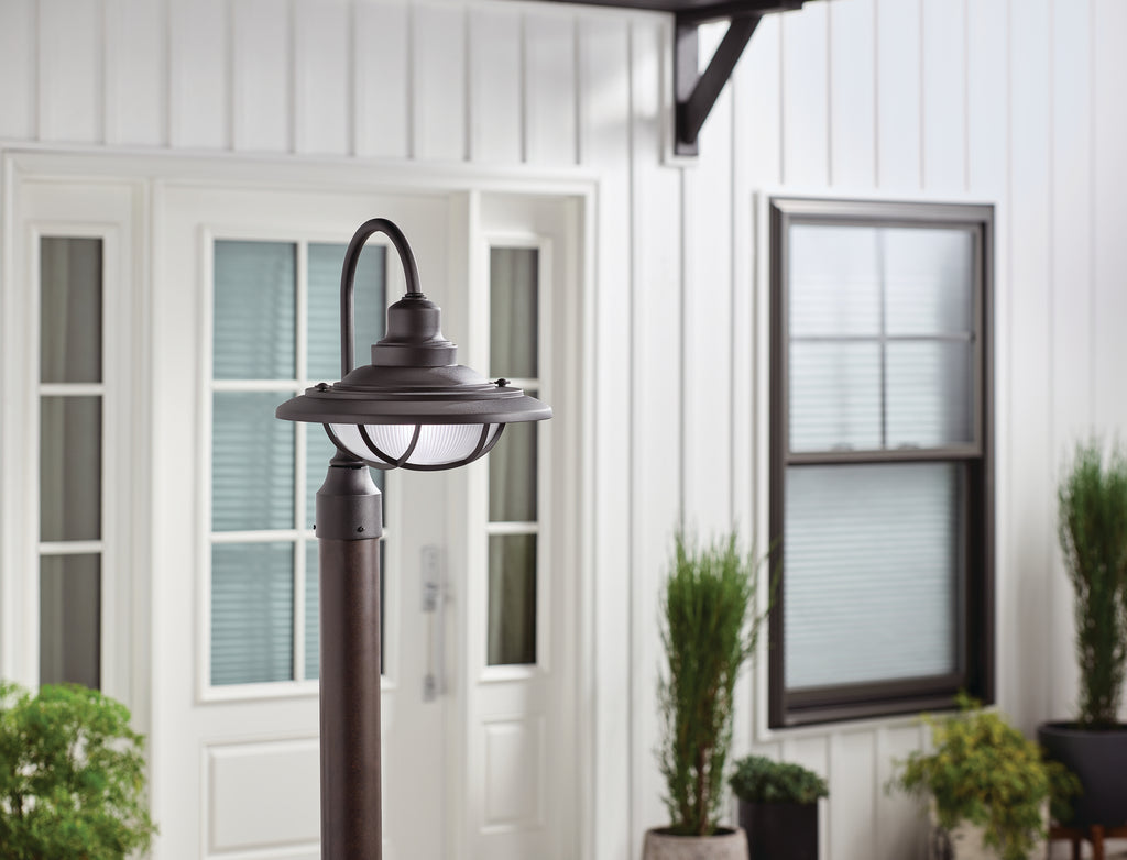 KICHLER 49694BKT Harvest Ridge 1 Light Post Light Textured Black