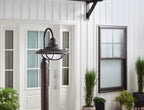 KICHLER 49694BKT Harvest Ridge 1 Light Post Light Textured Black