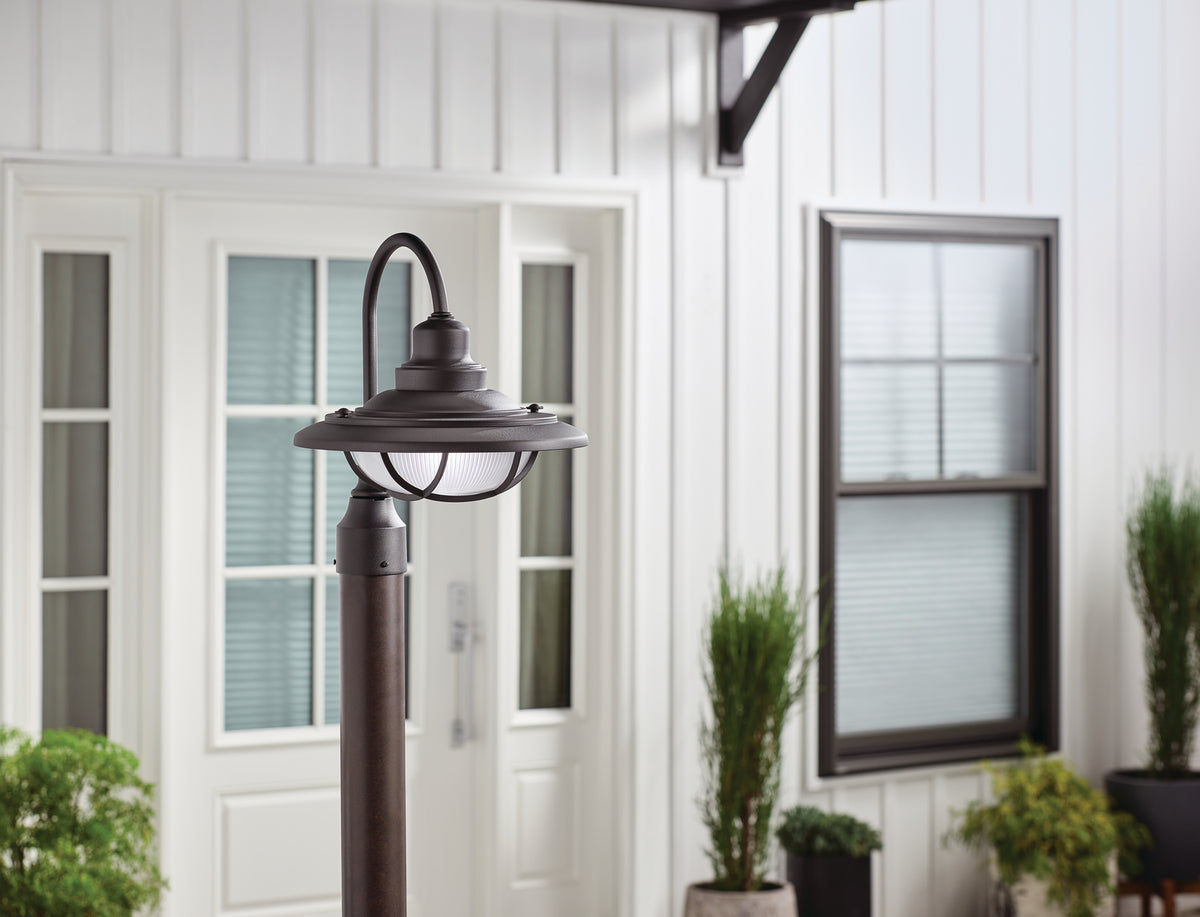 KICHLER 49694BKT Harvest Ridge 1 Light Post Light Textured Black