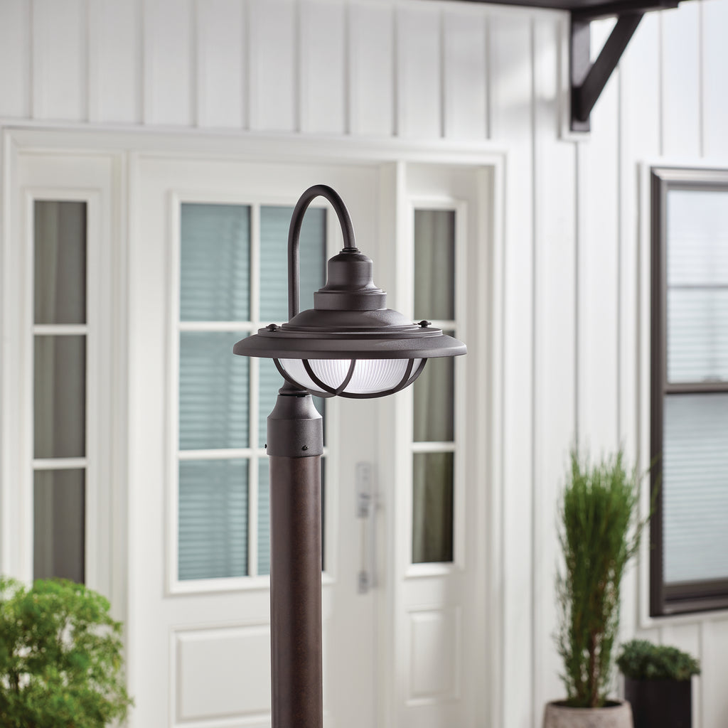 KICHLER 49694BKT Harvest Ridge 1 Light Post Light Textured Black