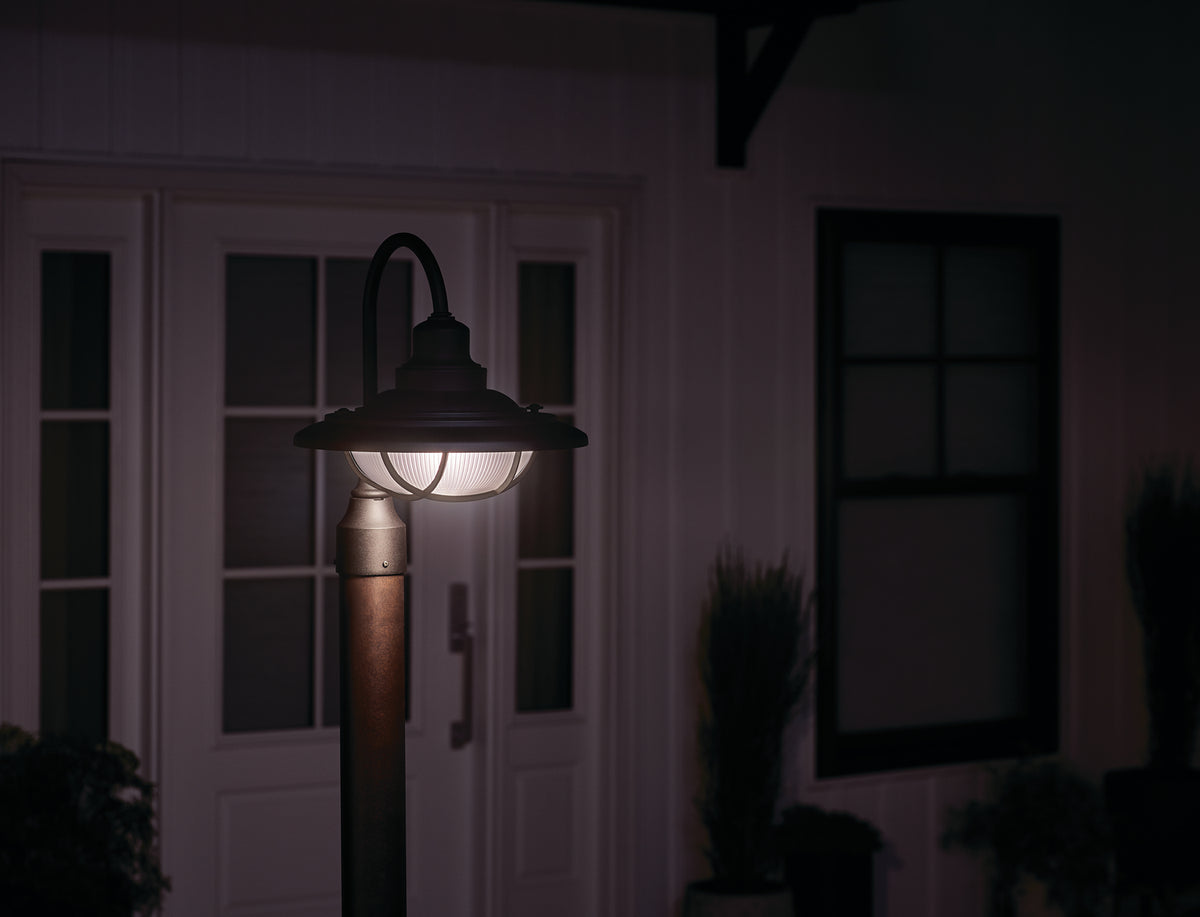 KICHLER 49694BKT Harvest Ridge 1 Light Post Light Textured Black