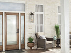 KICHLER 49715OZ Harbor Row 23.25" 3 Light Outdoor Wall Light With Clear Seeded Glass In Olde Bronze