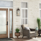 KICHLER 49715OZ Harbor Row 23.25" 3 Light Outdoor Wall Light With Clear Seeded Glass In Olde Bronze