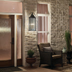 KICHLER 49716OZ Harbor Row 28.75" 4 Light Outdoor Wall Light With Clear Seeded Glass In Olde Bronze