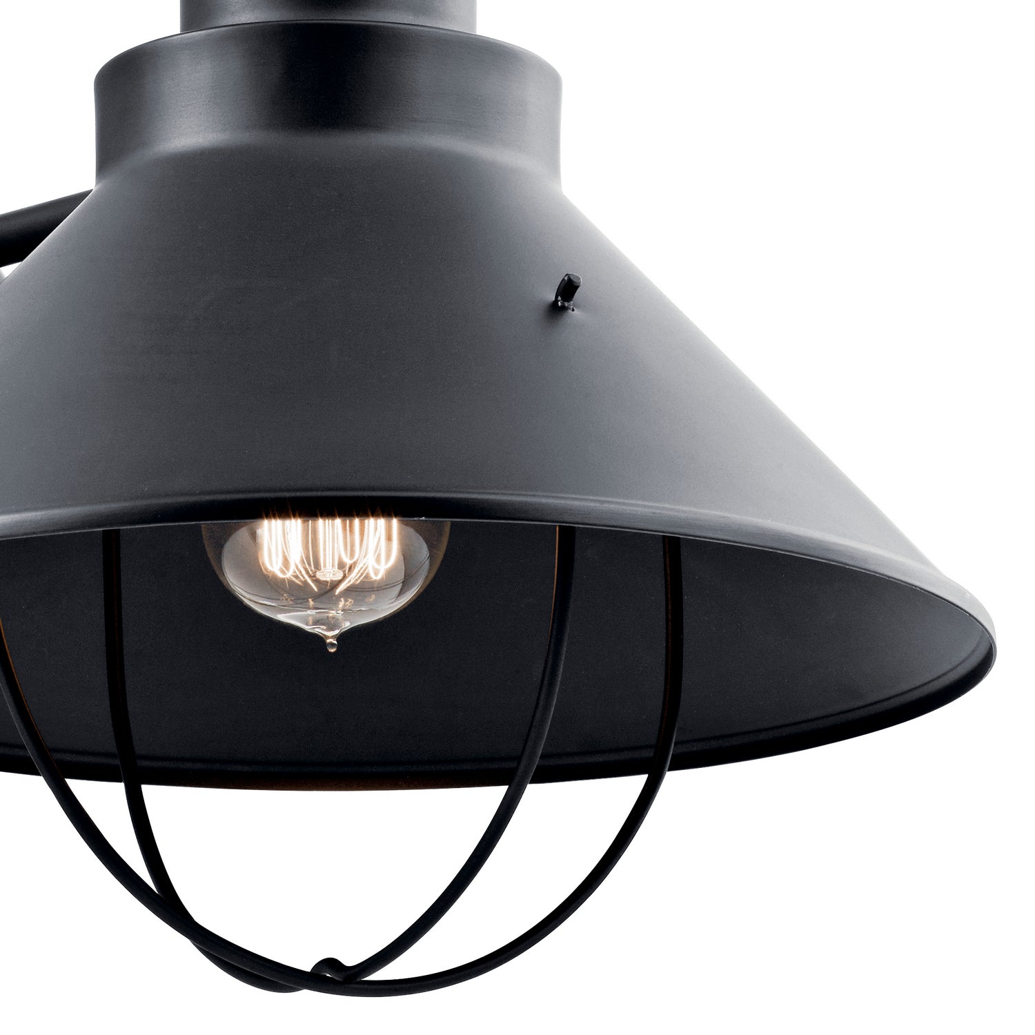 KICHLER 9142BK Seaside 16.5" 1 Light Outdoor Wall Light Black