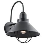 KICHLER 9142BK Seaside 16.5" 1 Light Outdoor Wall Light Black