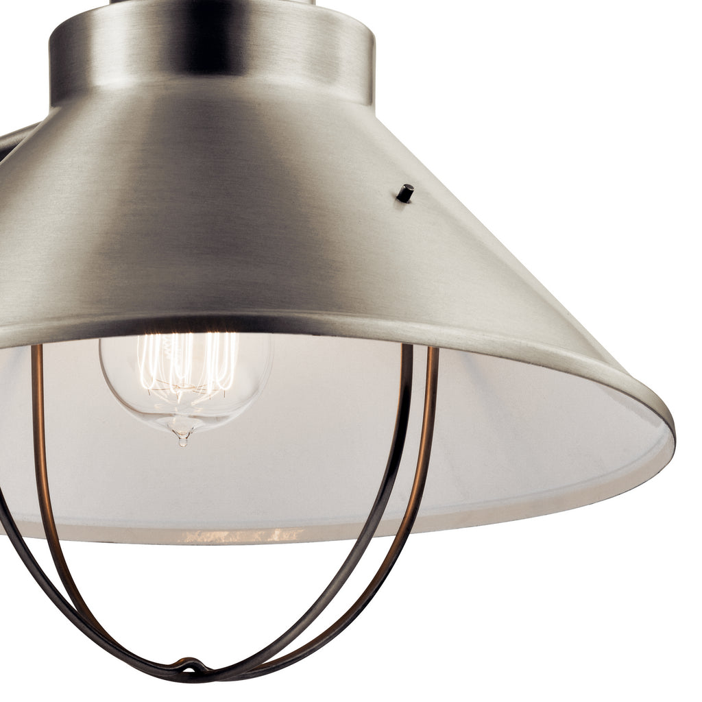 KICHLER 9142NI Seaside 16.5" 1 Light Outdoor Wall Light Brushed Nickel