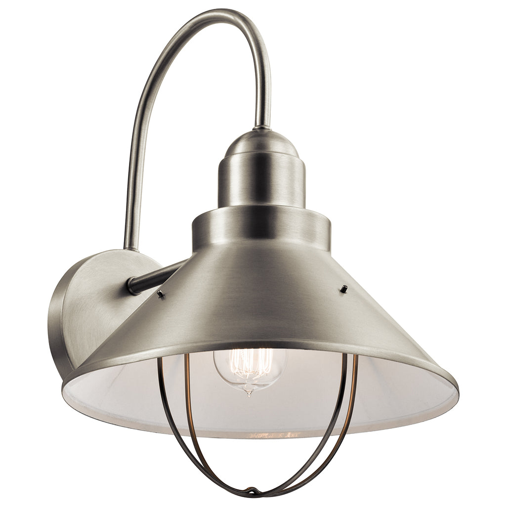 KICHLER 9142NI Seaside 16.5" 1 Light Outdoor Wall Light Brushed Nickel