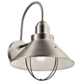 KICHLER 9142NI Seaside 16.5" 1 Light Outdoor Wall Light Brushed Nickel
