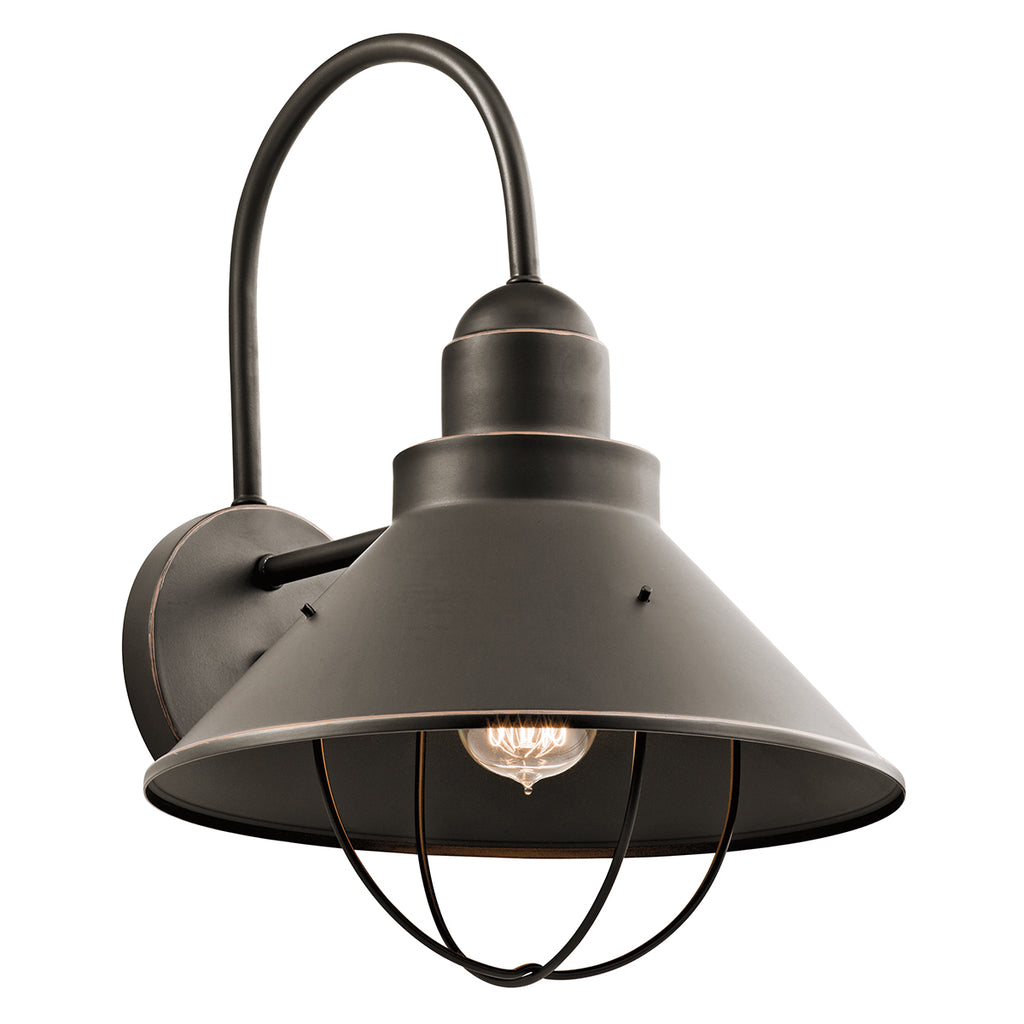 KICHLER 9142OZ Seaside 16.5" 1 Light Outdoor Wall Light Olde Bronze