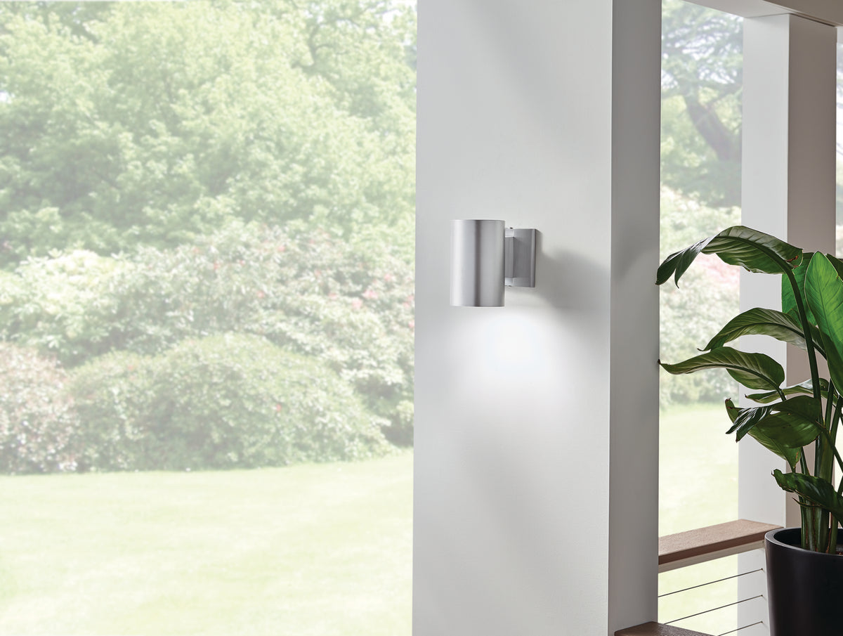 KICHLER 9234BA Cylinder 7" 1 Light Wall Light Brushed Aluminum