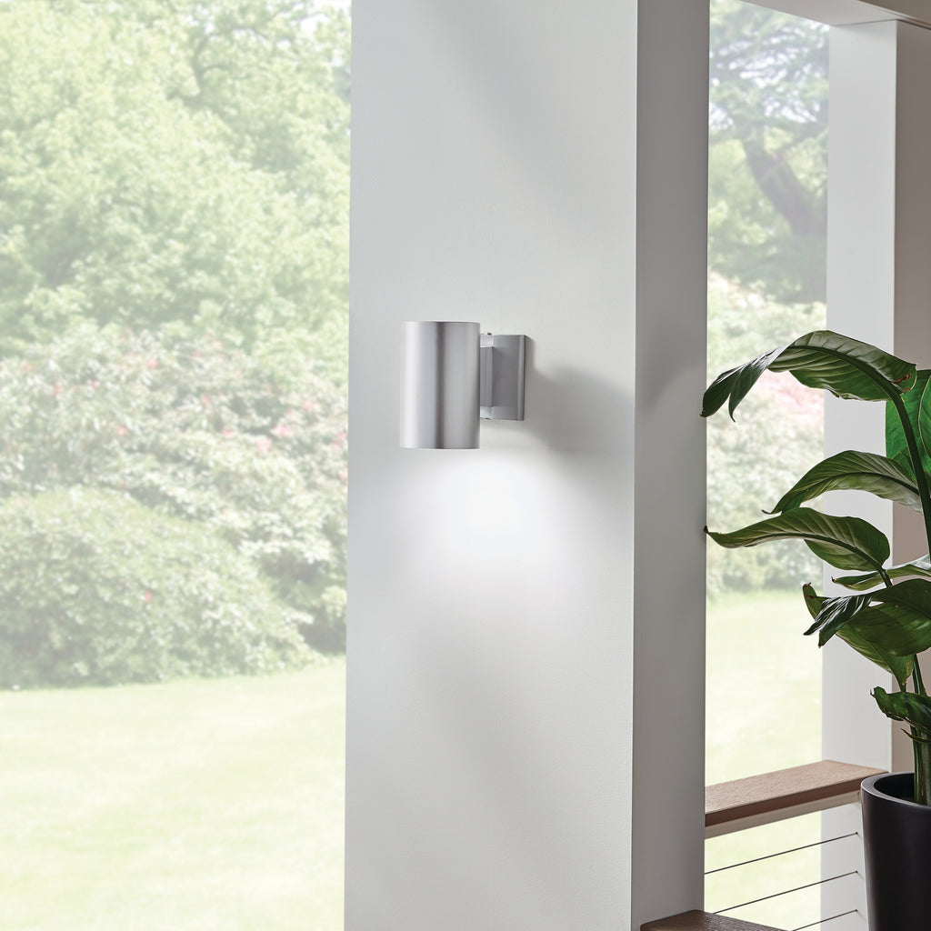 KICHLER 9234BA Cylinder 7" 1 Light Wall Light Brushed Aluminum