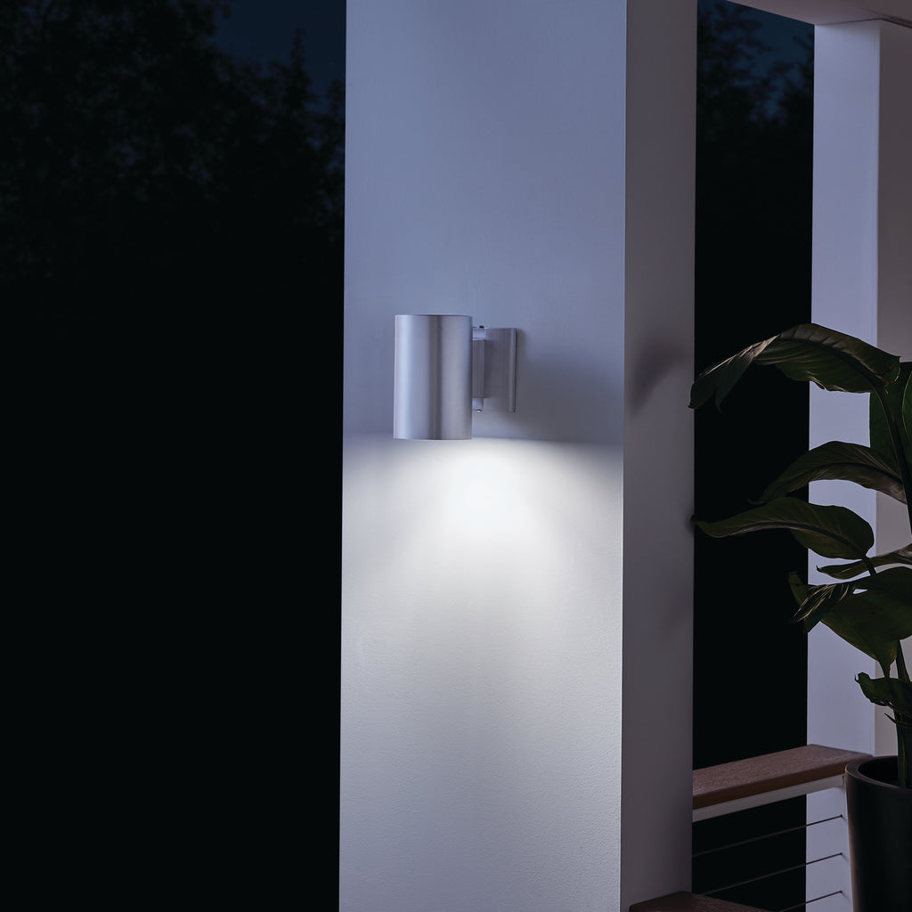 KICHLER 9234BA Cylinder 7" 1 Light Wall Light Brushed Aluminum