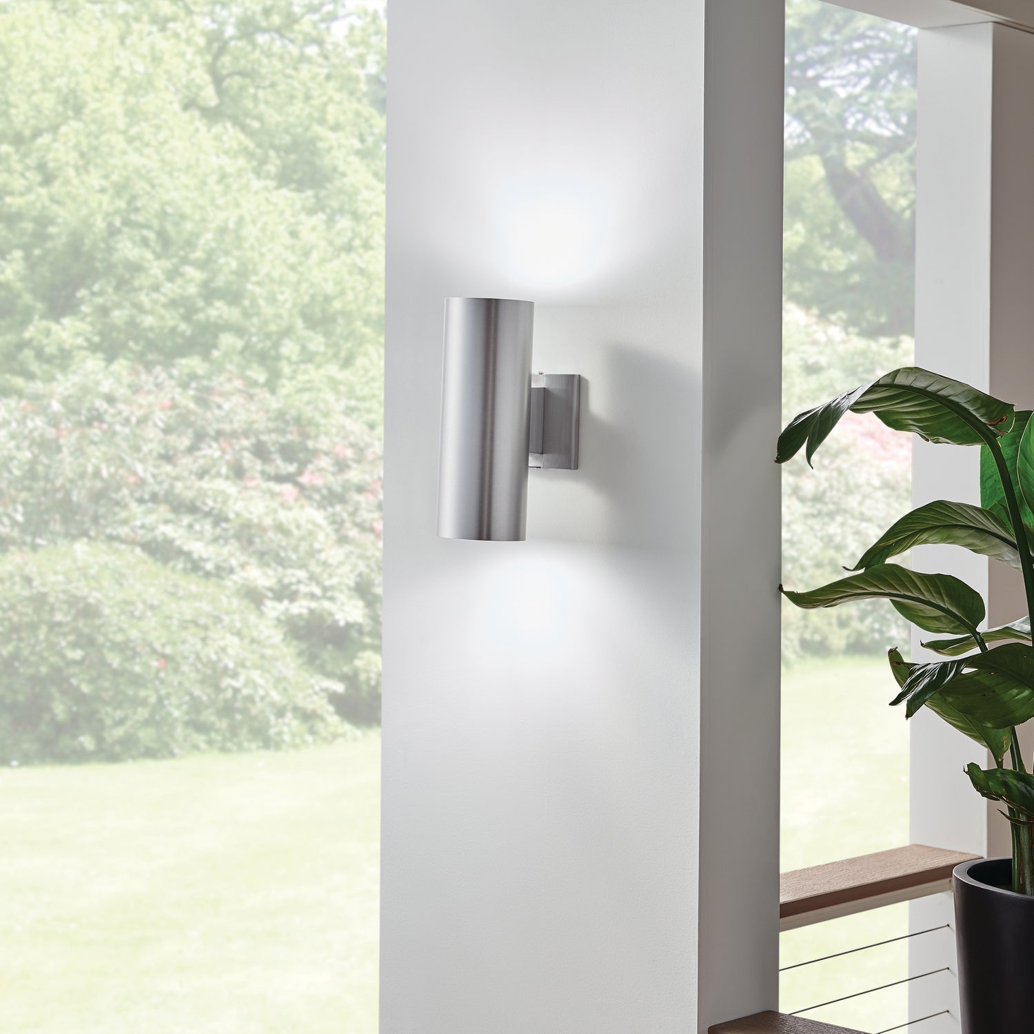 KICHLER 9244BA Cylinder 12" Wall Light Brushed Aluminum