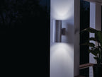 KICHLER 9246BA Cylinder 15" 2 Light Wall Light Brushed Aluminum