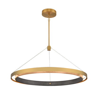 ELK SHOWROOM 70318/LED Fagan 33.5'' Wide Integrated LED Pendant - Brushed Brass with Forged Iron