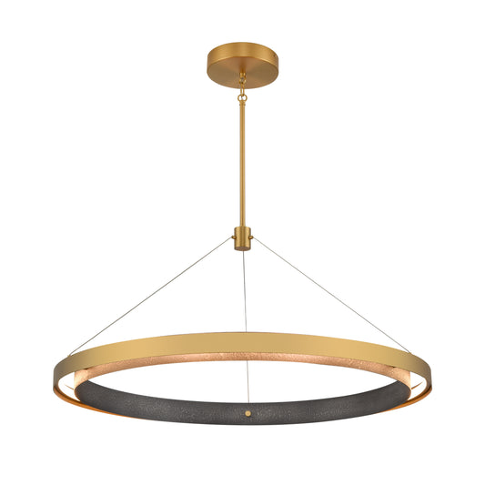 ELK SHOWROOM 70318/LED Fagan 33.5'' Wide Integrated LED Pendant - Brushed Brass with Forged Iron