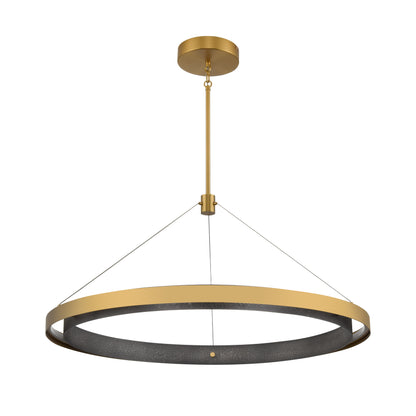 ELK SHOWROOM 70318/LED Fagan 33.5'' Wide Integrated LED Pendant - Brushed Brass with Forged Iron