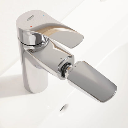 GROHE 23991003 Eurosmart Single Hole Single-Handle M-Size Bathroom Faucet, 1.2 GPM with Pull-Out - Chrome