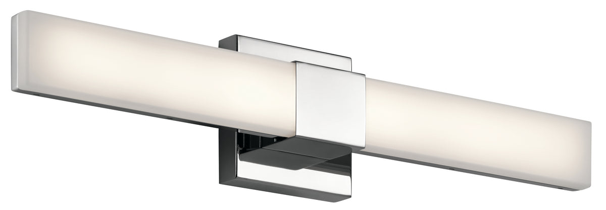 ELAN 83736 Neltev 24" Led Wall Sconce With White Acrylic Downlight In Chrome