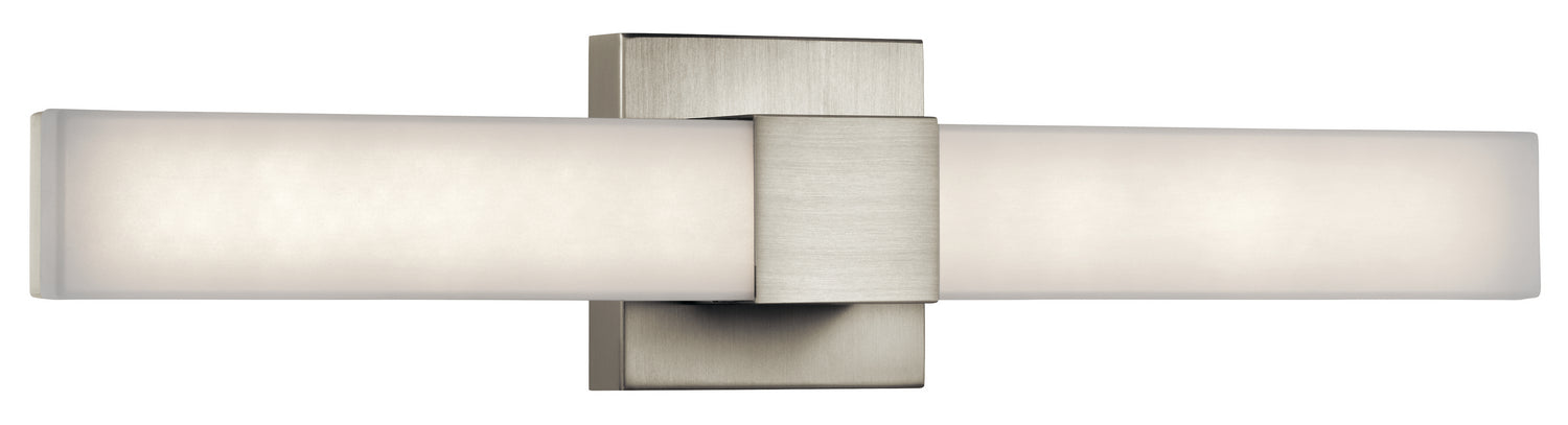 ELAN 83737 Neltev 24" Led Wall Sconce With White Acrylic Downlight In Satin Nickel