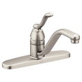MOEN 7050SRS Banbury Chrome One-Handle Kitchen Faucet - Spot Resist Stainless