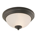 THOMAS 7052FM/10 Huntington 11'' Wide 2-Light Flush Mount - Oil Rubbed Bronze
