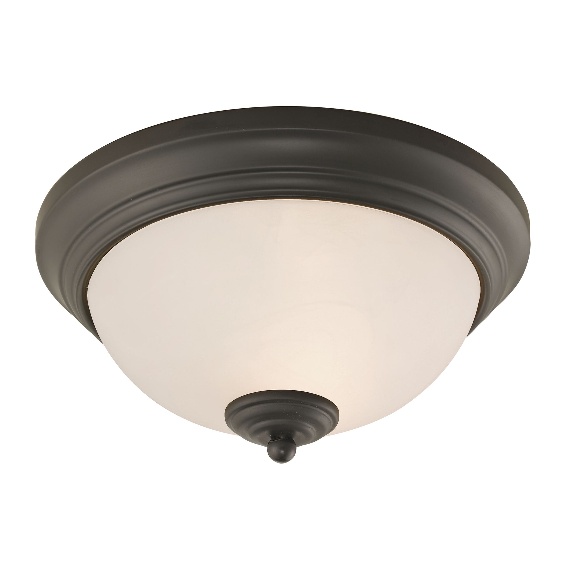 THOMAS 7052FM/10 Huntington 11'' Wide 2-Light Flush Mount - Oil Rubbed Bronze
