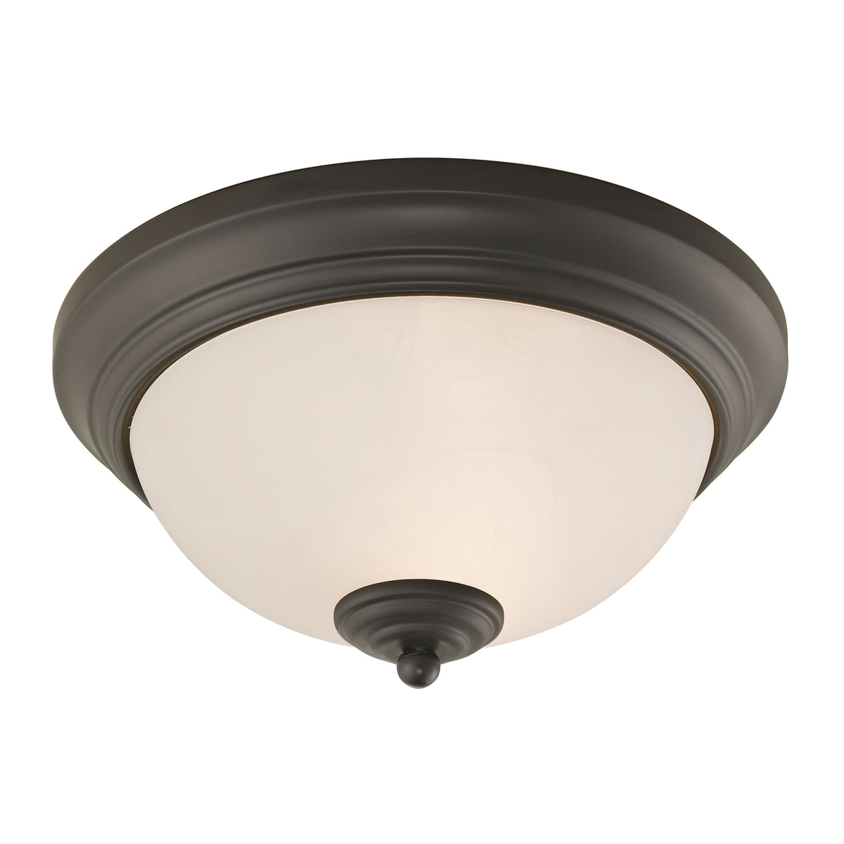 THOMAS 7052FM/10 Huntington 11'' Wide 2-Light Flush Mount - Oil Rubbed Bronze