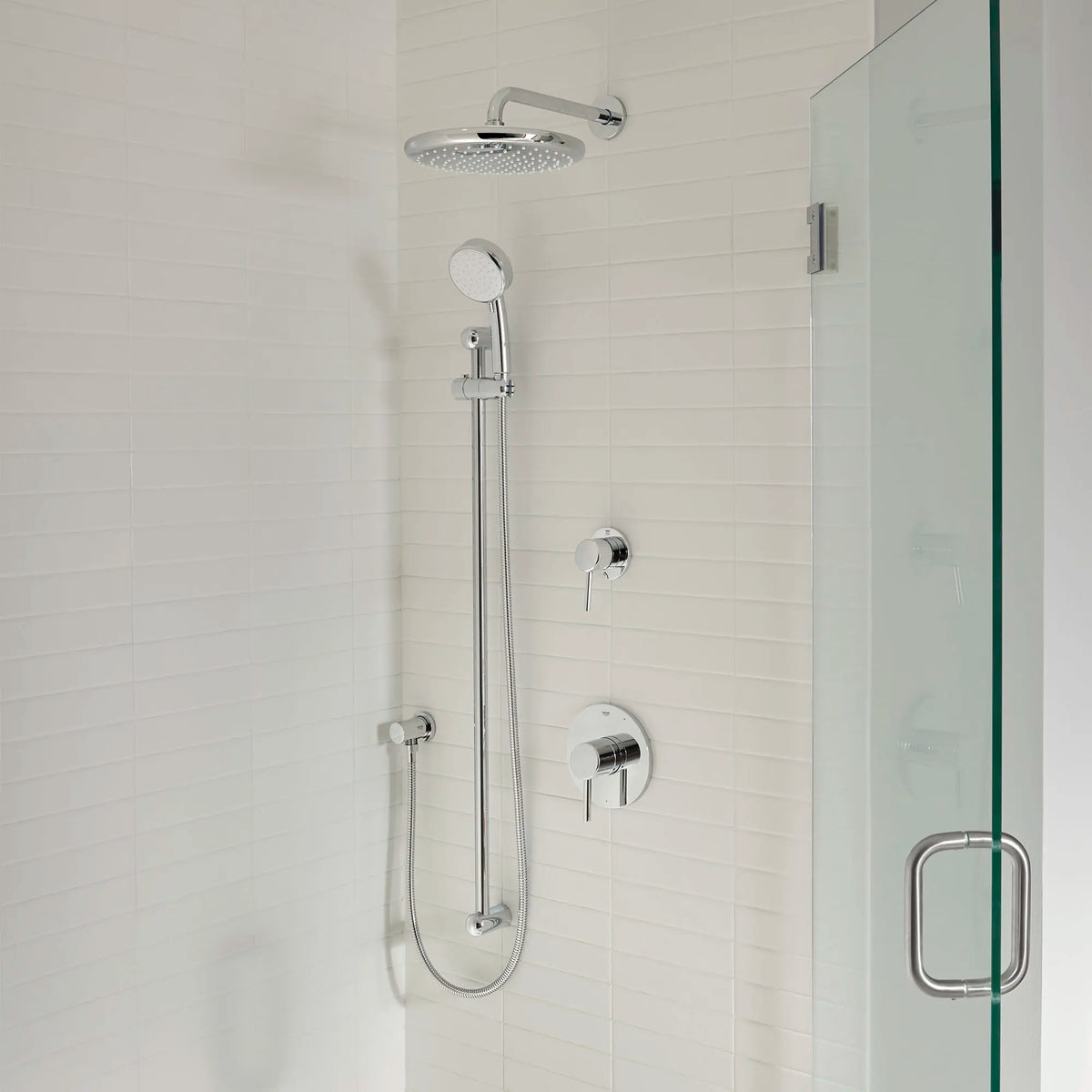 GROHE 2757120E Tempesta 100 Hand Shower - 2 Sprays, 1.5 GPM - Chrome