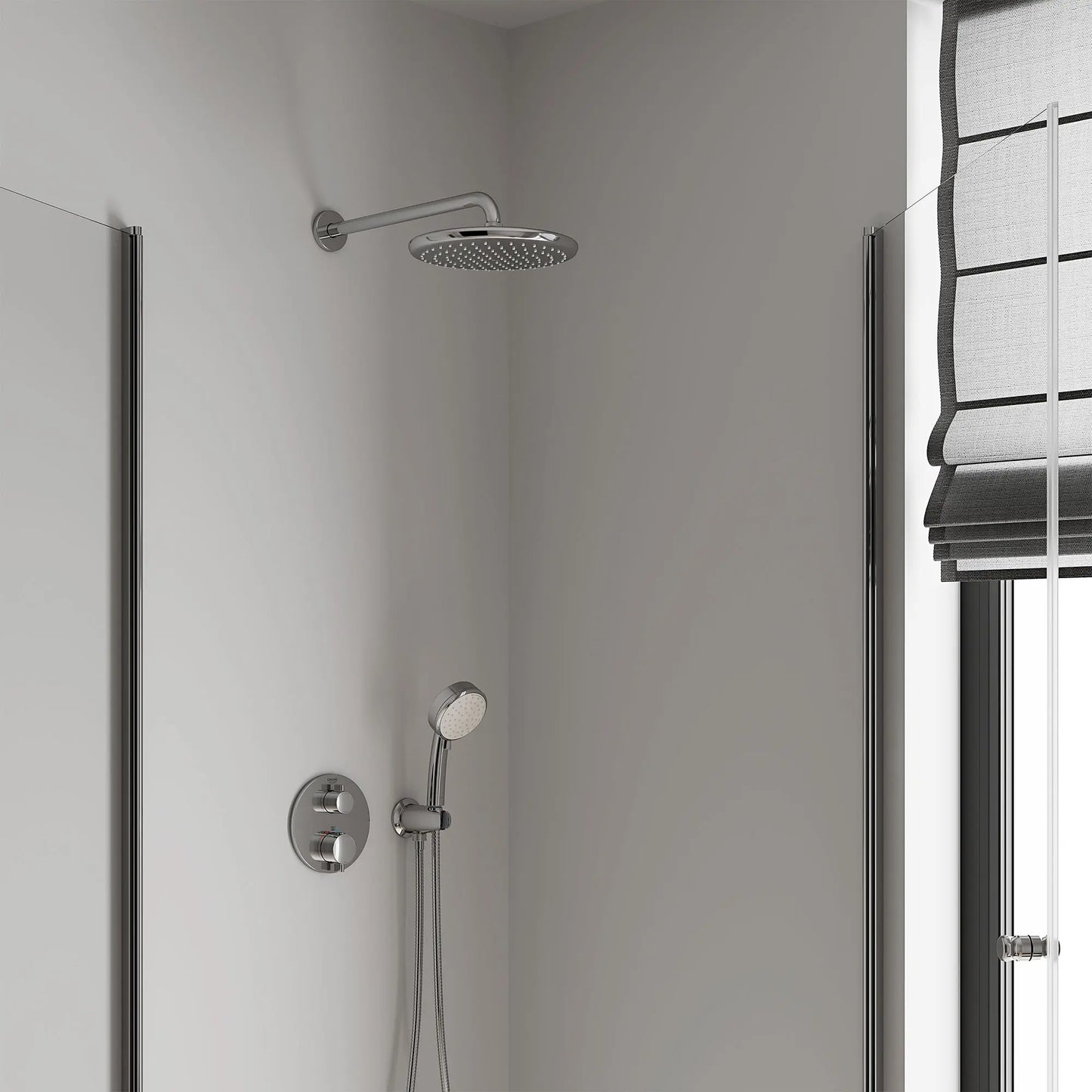 GROHE 26715000 Tempesta 250 Rain Shower Head, 9 7⁄8" - 1 Spray, 1.75 GPM - Chrome