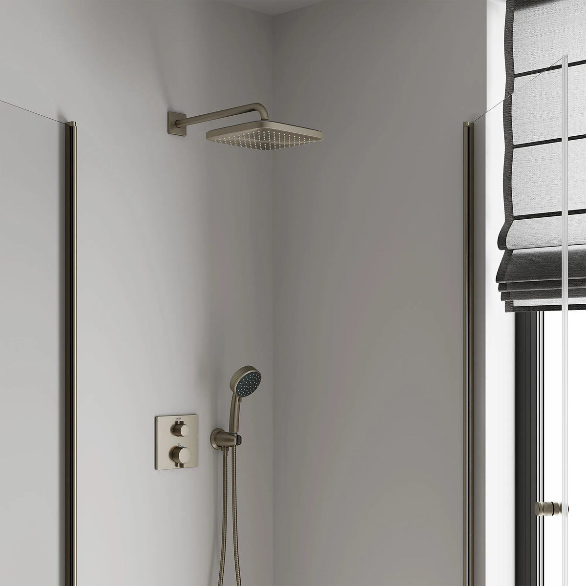 GROHE 26718EN0 Tempesta 250 Rain Showerhead, 9 7⁄8" - 1 Spray, 1.75 GPM - Brushed Nickel