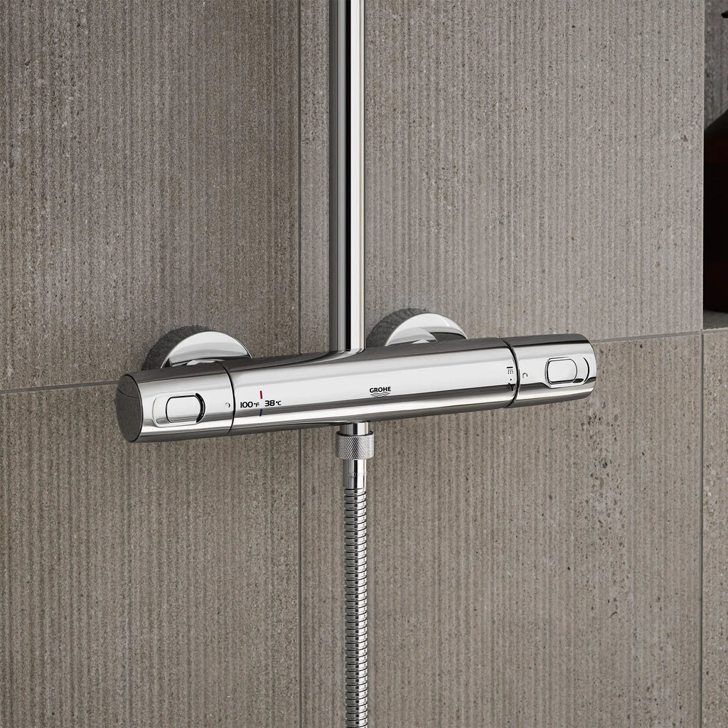 GROHE 26128002 Euphoria 260 CoolTouch Thermostatic Shower System, 1.75 gpm - Chrome