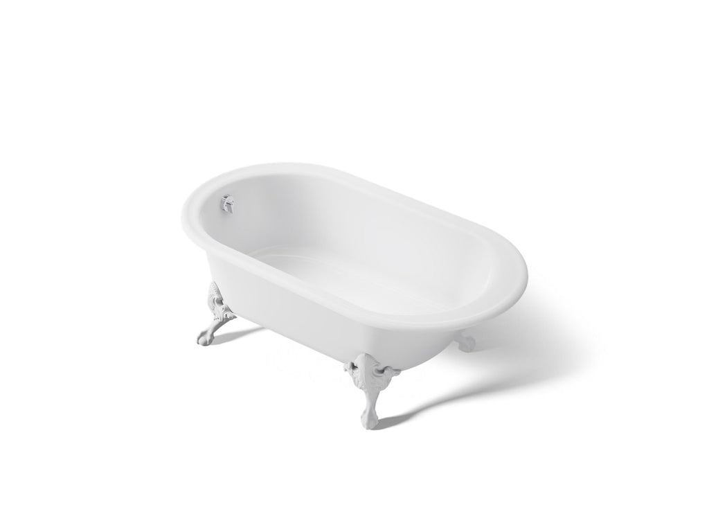 KOHLER K-710-W-0 Iron Works Historic 66" X 36" Freestanding Bath - White Exterior With White Interior