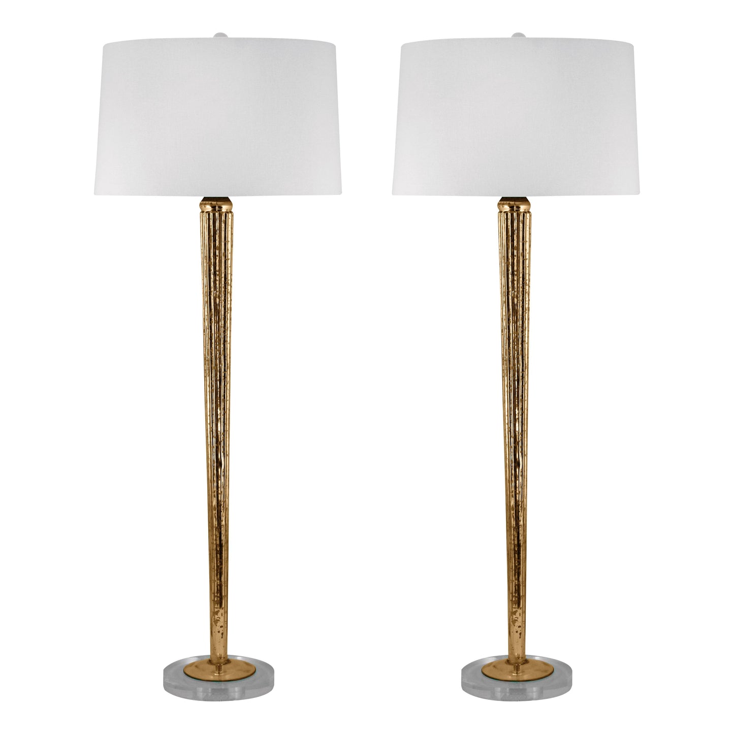 ELK SIGNATURE 711/S2 Mercury Glass 37'' High 2-Light Buffet Lamp - Set of 2 - Mercury Gold