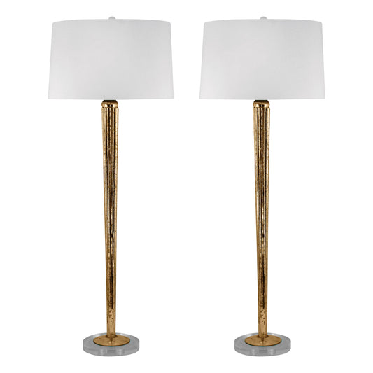 ELK SIGNATURE 711/S2 Mercury Glass 37'' High 2-Light Buffet Lamp - Set of 2 - Mercury Gold