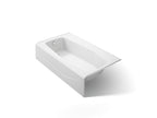 KOHLER K-713-0 Villager 60" X 34-1/4" Alcove Bath, Left Drain - White
