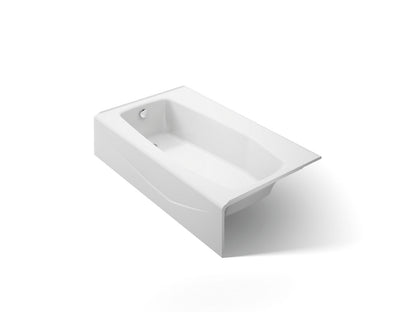 KOHLER K-713-0 Villager 60" x 34-1/4" alcove bath, left drain - White