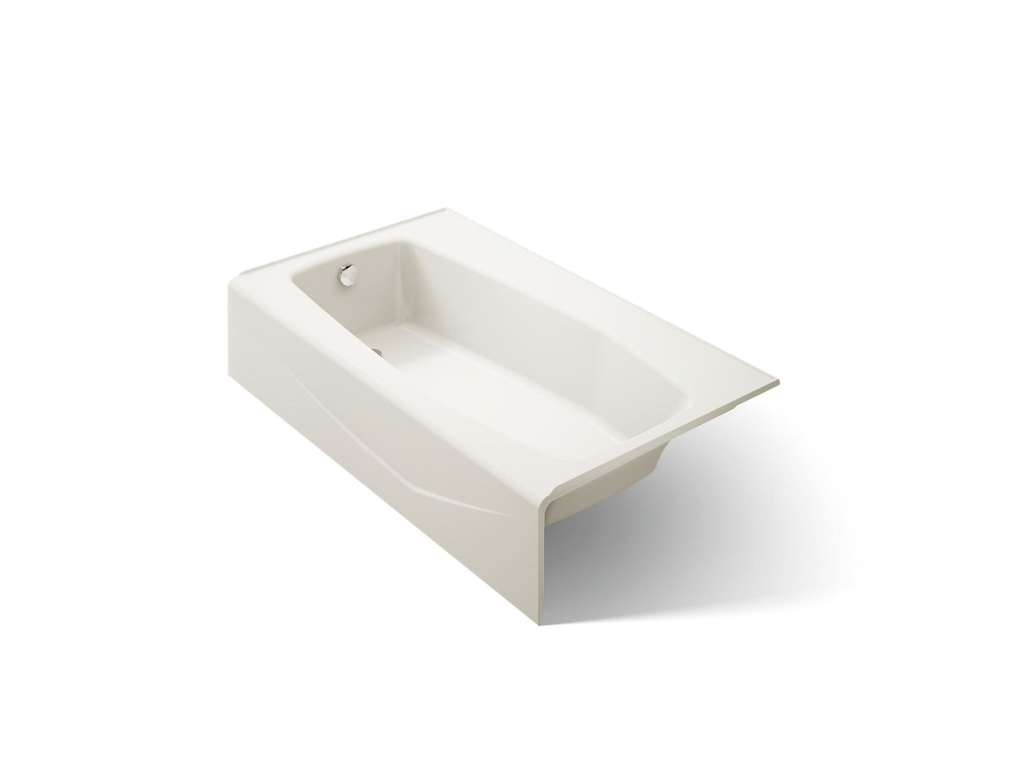 KOHLER K-713-96 Villager 60" x 34-1/4" alcove bath, left drain - Biscuit