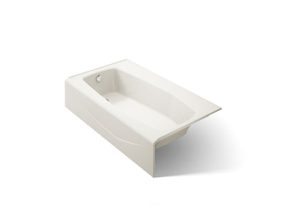 KOHLER K-713-96 Villager 60" x 34-1/4" alcove bath, left drain - Biscuit
