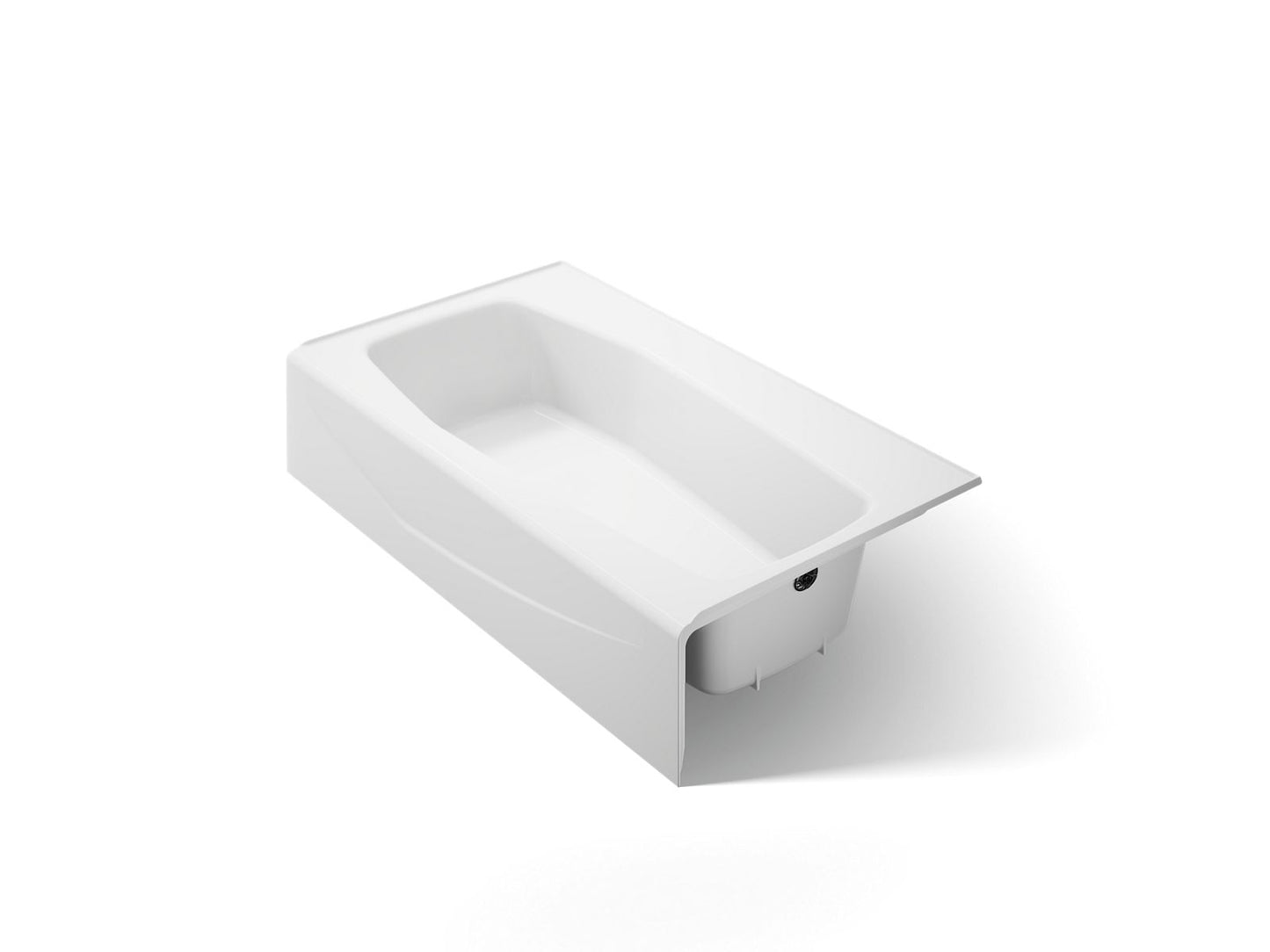 KOHLER K-714-0 Villager 60" x 34-1/4" alcove bath, right drain - White