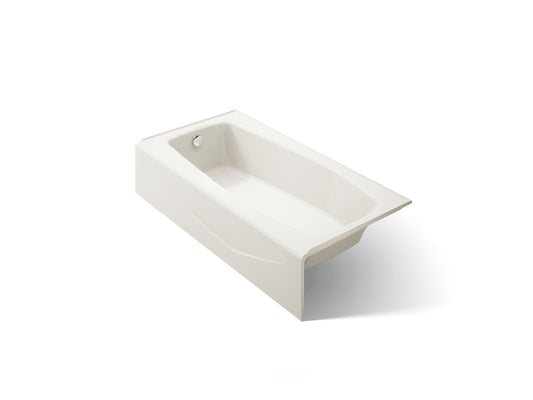 KOHLER K-715-96 Villager 60" x 30-1/4" alcove bath, left drain - Biscuit
