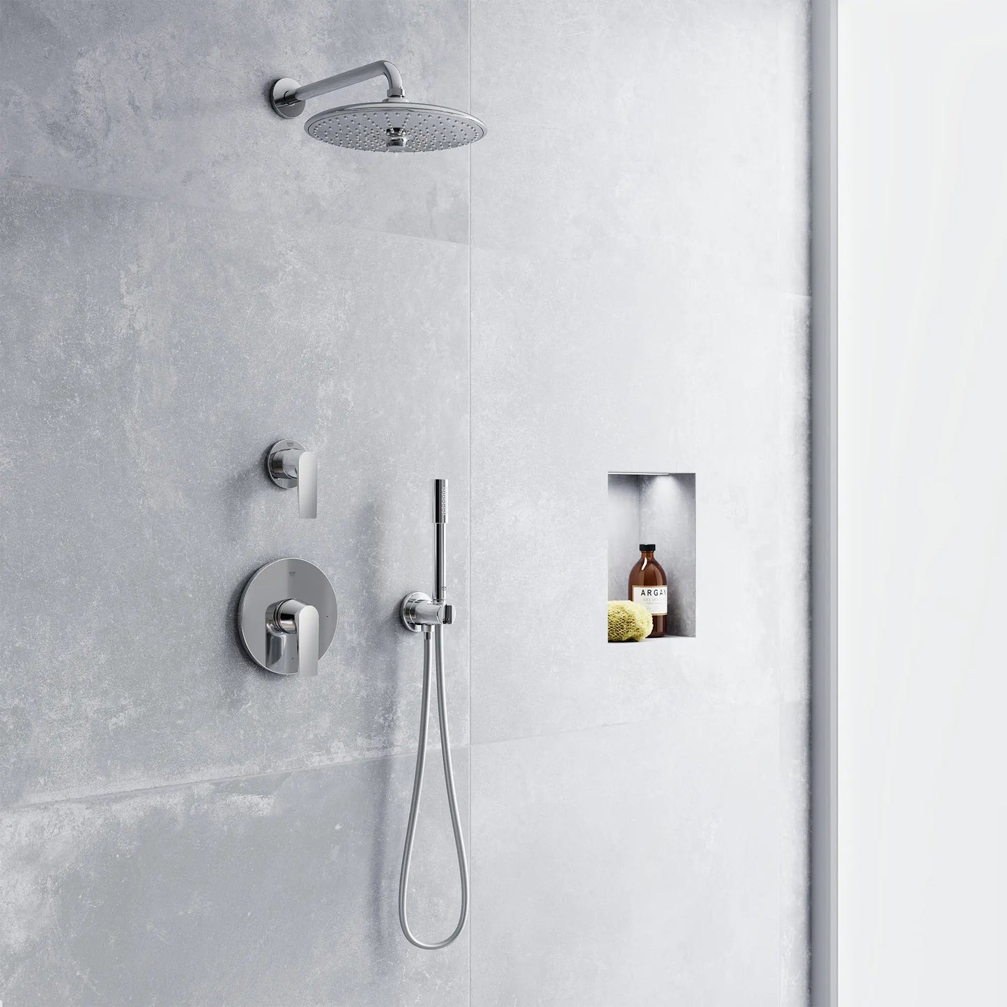 GROHE 26457000 Euphoria 260 Shower Head, 10" - 3 Sprays, 2.5 gpm - Chrome
