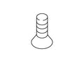 KOHLER Screw, 6-32 X .355, K-71552