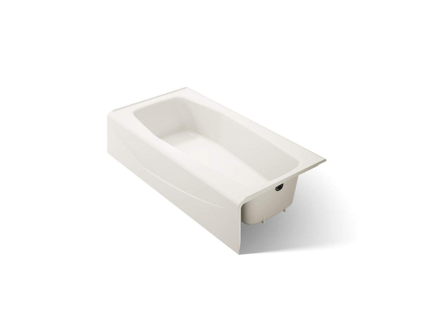 KOHLER K-716-96 Villager 60" x 30-1/4" alcove bath, right drain - Biscuit