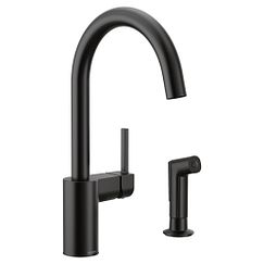 MOEN 7165BL Align One-Handle High Arc Kitchen Faucet - Matte Black